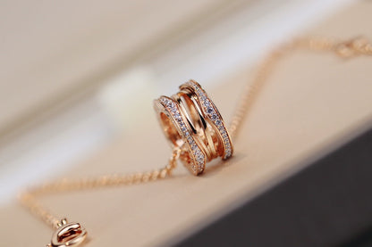 [Lumi Jewels]ZERO 1 PINK GOLD NECKLACE
