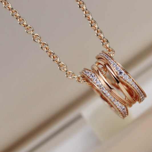 [Lumi Jewels]ZERO 1 PINK GOLD NECKLACE