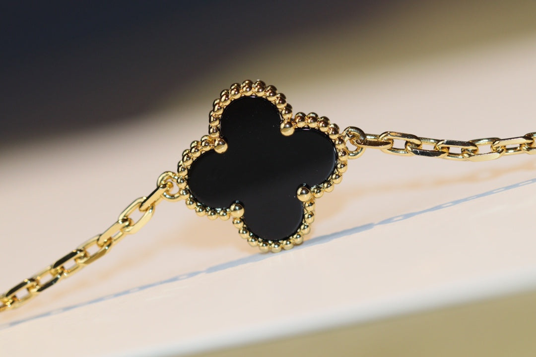[Lumi Jewels]CLOVER 20 MOTIFS ONYX ROSE GOLD