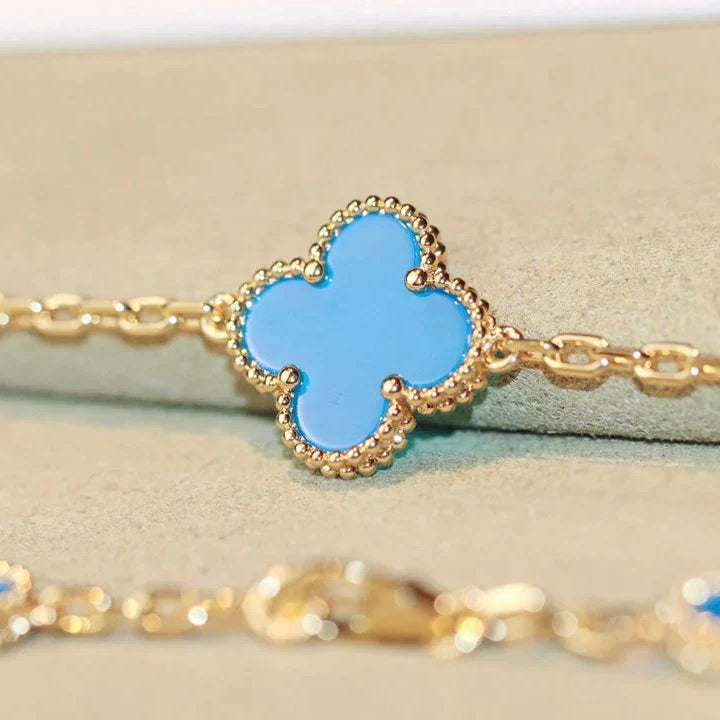 [Lumi Jewels]CLOVER 20 MOTIFS TURQUOISE GOLD