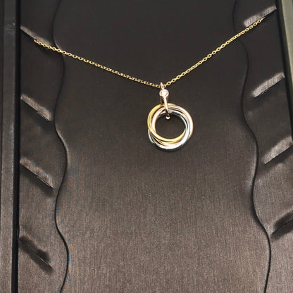 [Lumi Jewelery]TRINITY  NECKLACE 1 DIAMOND