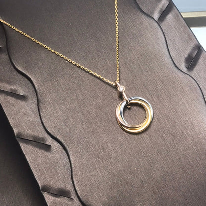 [Lumi Jewelery]TRINITY  NECKLACE 1 DIAMOND