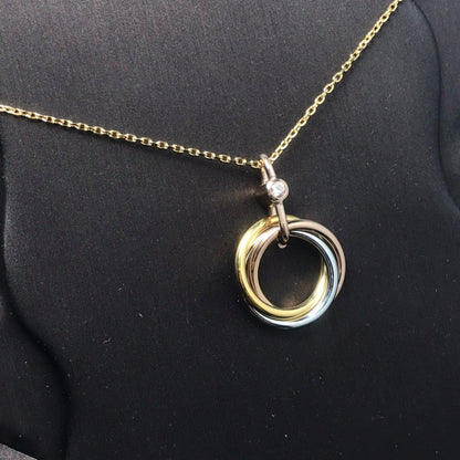 [Lumi Jewelery]TRINITY  NECKLACE 1 DIAMOND