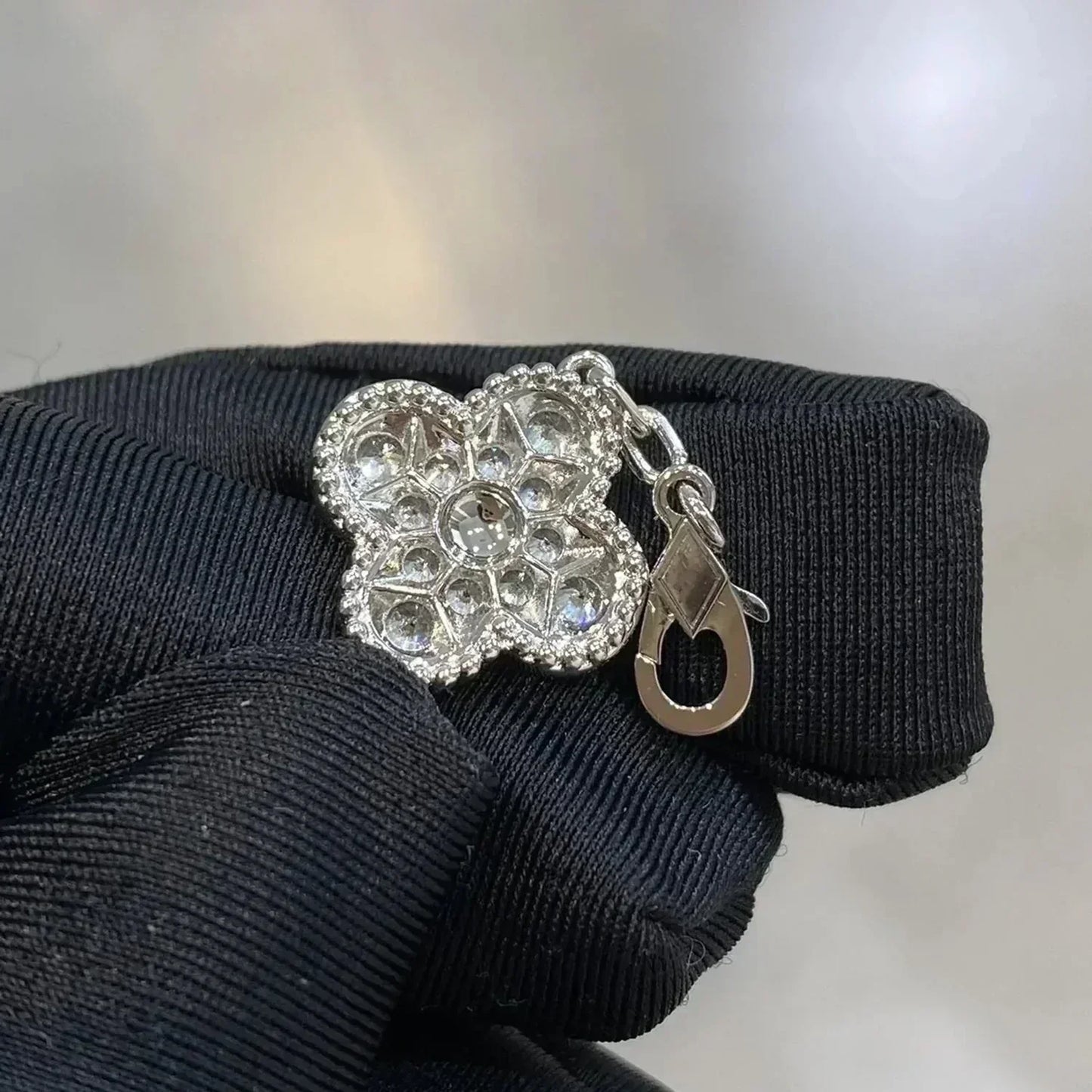 [Lumi Jewels]CLOVER 5 MOTIFS  DIAMOND BRACELET SILVER