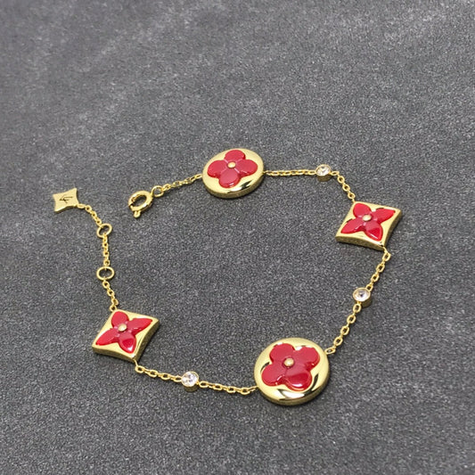 [Lumi Jewels]STAR AND SUN CARNELIAN 4 MOTIFS 3 DIAMONDS