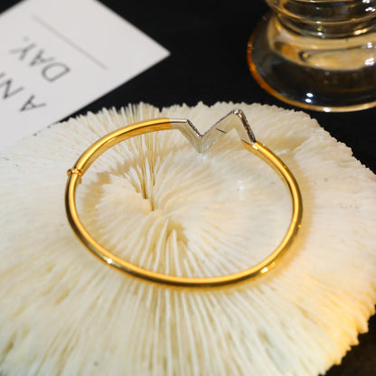 [Lumi Jewels]VOLTE UPSITE DOWN GOLD DIAMOND BRACELET