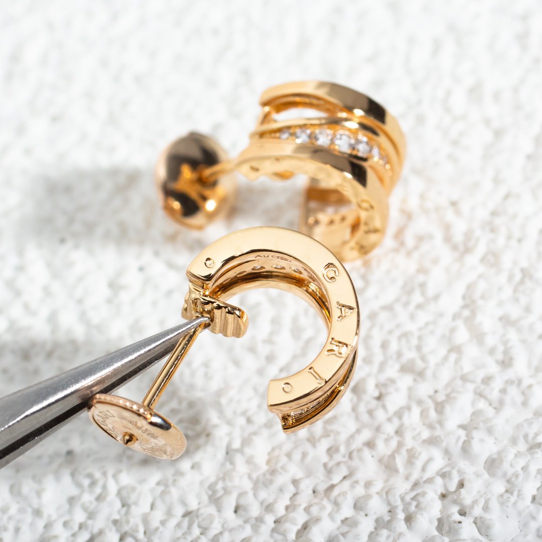 [Lumi Jewels]ZERO 1 PINK GOLD DIAMONDS EARRINGS