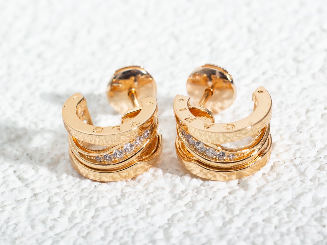 [Lumi Jewels]ZERO 1 PINK GOLD DIAMONDS EARRINGS