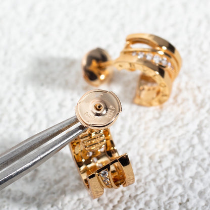 [Lumi Jewels]ZERO 1 PINK GOLD DIAMONDS EARRINGS