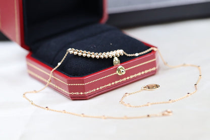 [Lumi Jewels]CLASH PINK GOLD NECKLACE