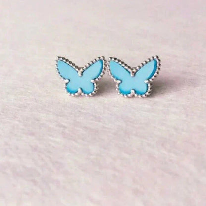 [Lumi Jewels]BUTTERFLY TURQUOISE EARRINGS SILVER