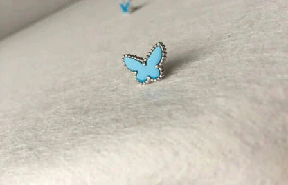 [Lumi Jewels]BUTTERFLY TURQUOISE EARRINGS SILVER