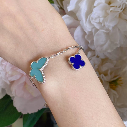 [Lumi Jewels]LUCKY SPRING SILVER BRACELET 4 MOTIF