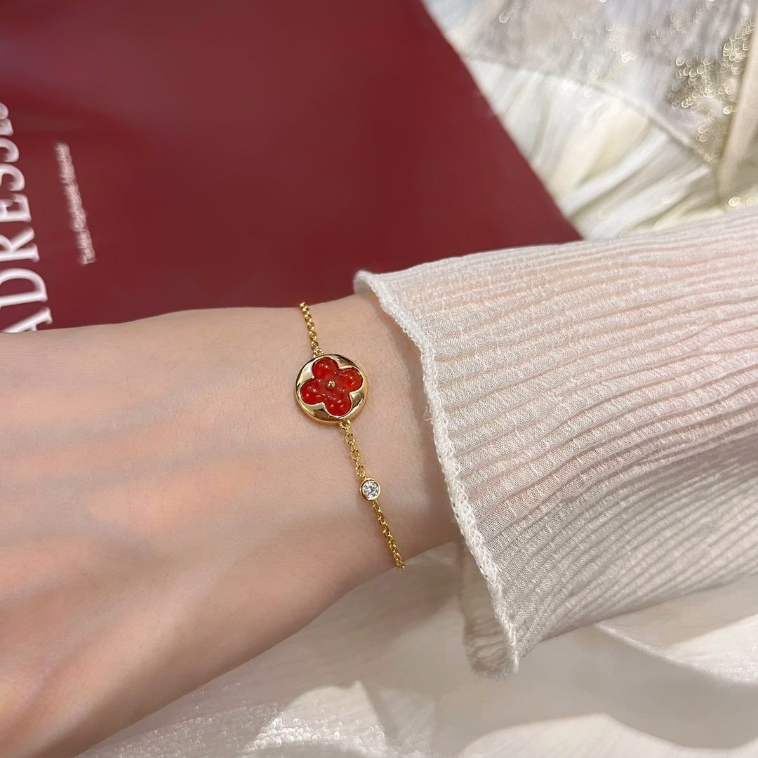 [Lumi Jewels]SUN PEDANT CARNELIAN BRACELET