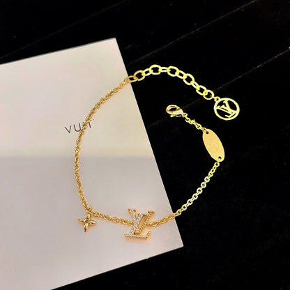 [Lumi Jewels]LOGO STAR MOTIF GOLD BRACELET