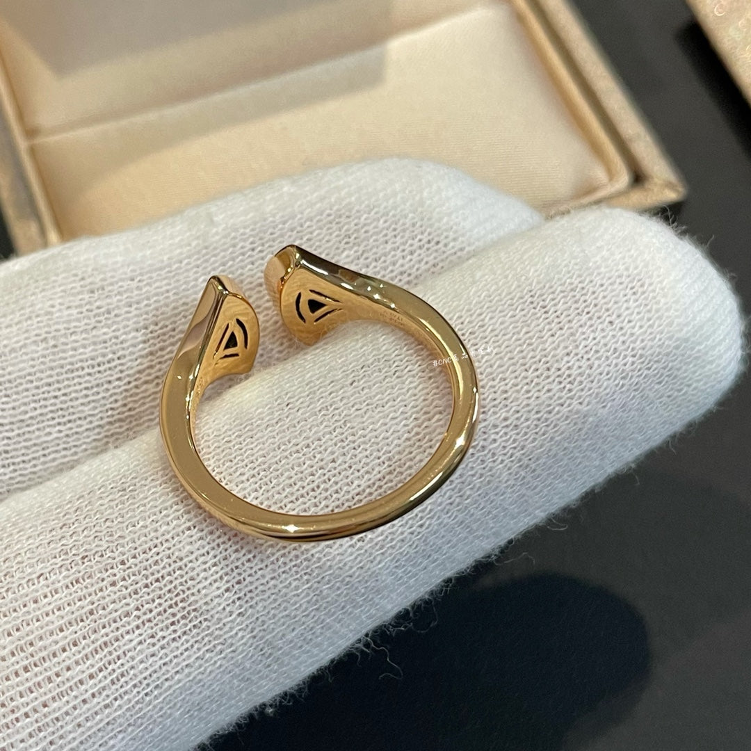 [Lumi Jewels]DREAM MALACHITE DIAMOND OPEN RING