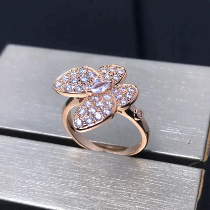 [Lumi Jewels]BUTTERFLY PINK GOLD DIAMOND RING