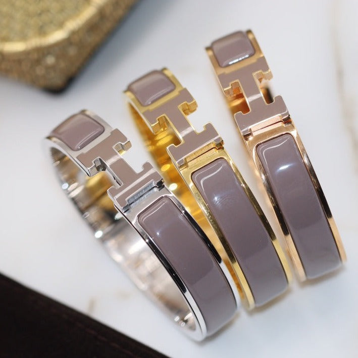 [Lumi Jewels]H BRACELET 12MM BROWN