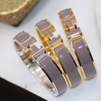 [Lumi Jewels]H BRACELET 12MM BROWN