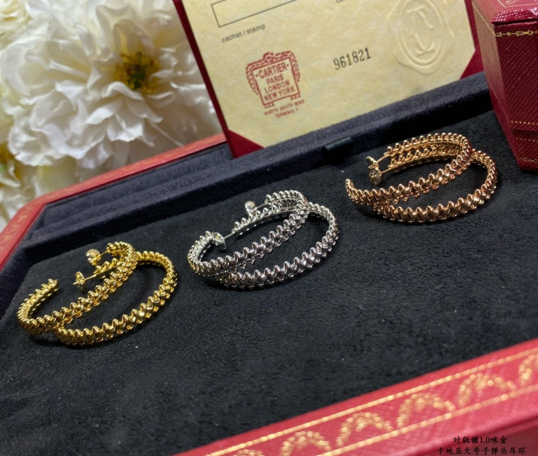 [Lumi Jewels]CLASH LARGE HOOP EARRINGS