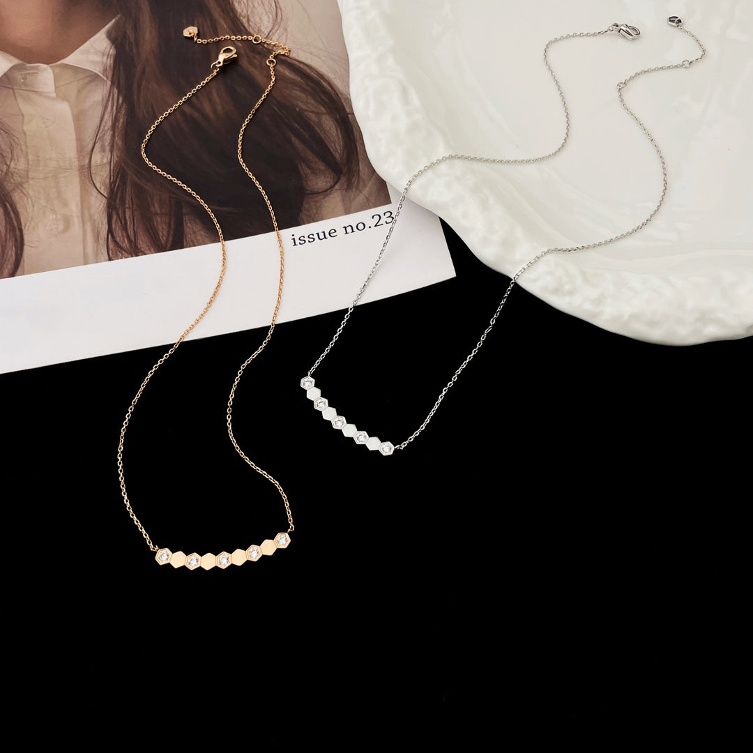 [Lumi Jewels]BEE MY LOVE DIAMOND NECKLACE