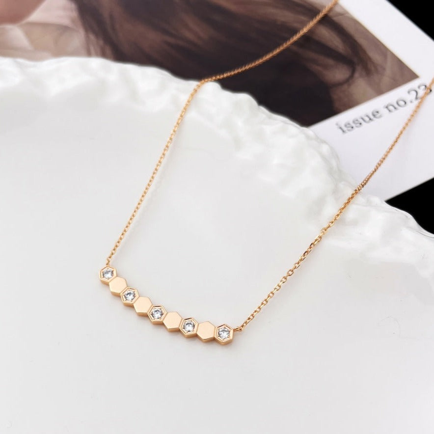 [Lumi Jewels]BEE MY LOVE DIAMOND NECKLACE