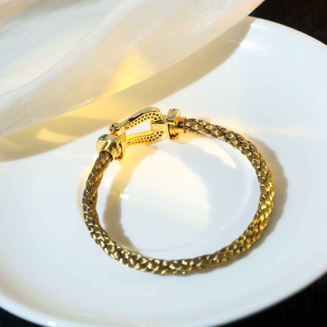 [Lumi Jewels]FORCE 10 GOLD GREEN DIAMOND PAVED