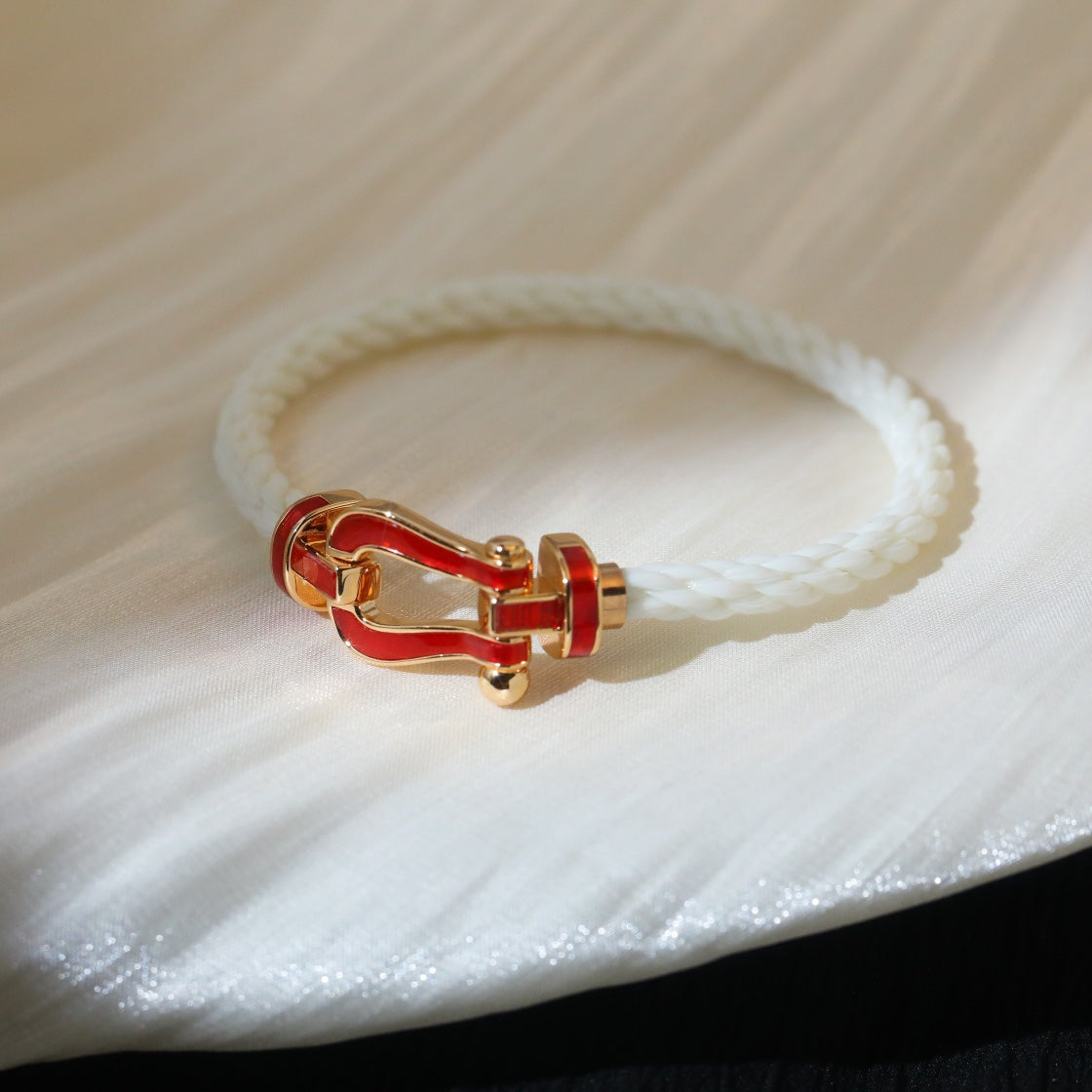 [Lumi Jewels]FORCE 10 WHITE TEXTILE DIAMOND PAVED