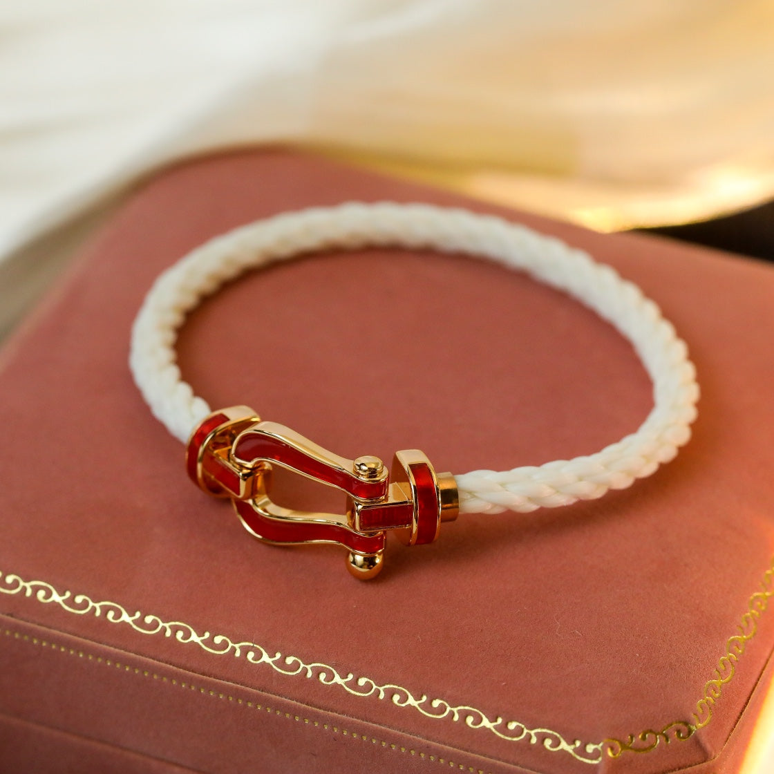 [Lumi Jewels]FORCE 10 WHITE TEXTILE DIAMOND PAVED