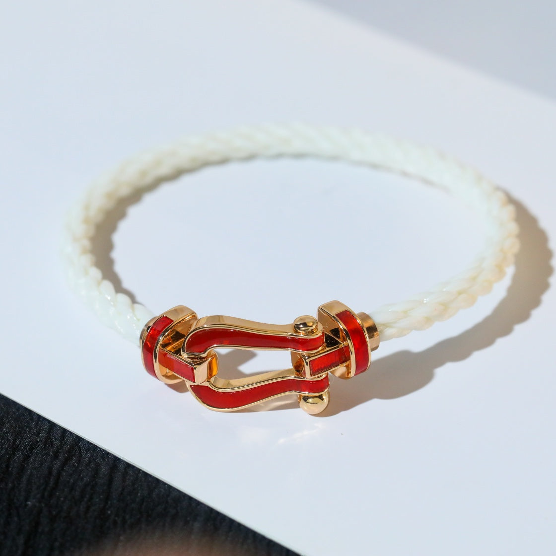 [Lumi Jewels]FORCE 10 WHITE TEXTILE DIAMOND PAVED