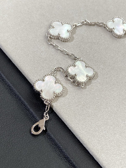 [Lumi Jewels]CLOVER SILVER MOP 5 MOTIF BRACELET