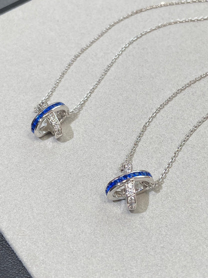 [Lumi Jewels]LIENS DIAMOND SILVER NECKLACE