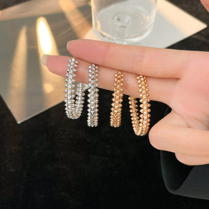 [Lumi Jewelery]CLASH HOOP LARGE EARRINGS