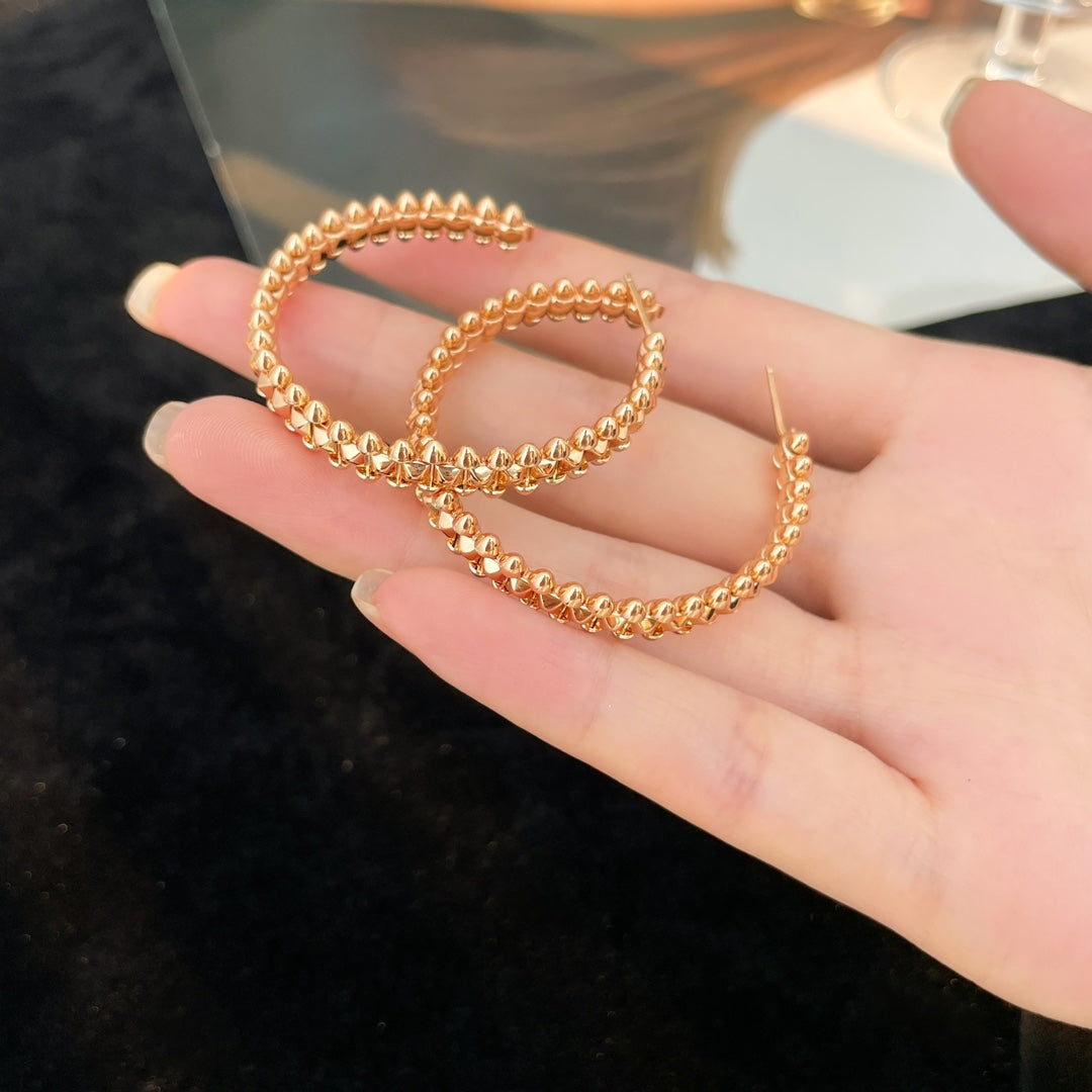[Lumi Jewelery]CLASH HOOP LARGE EARRINGS
