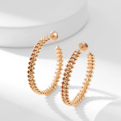 [Lumi Jewelery]CLASH HOOP LARGE EARRINGS