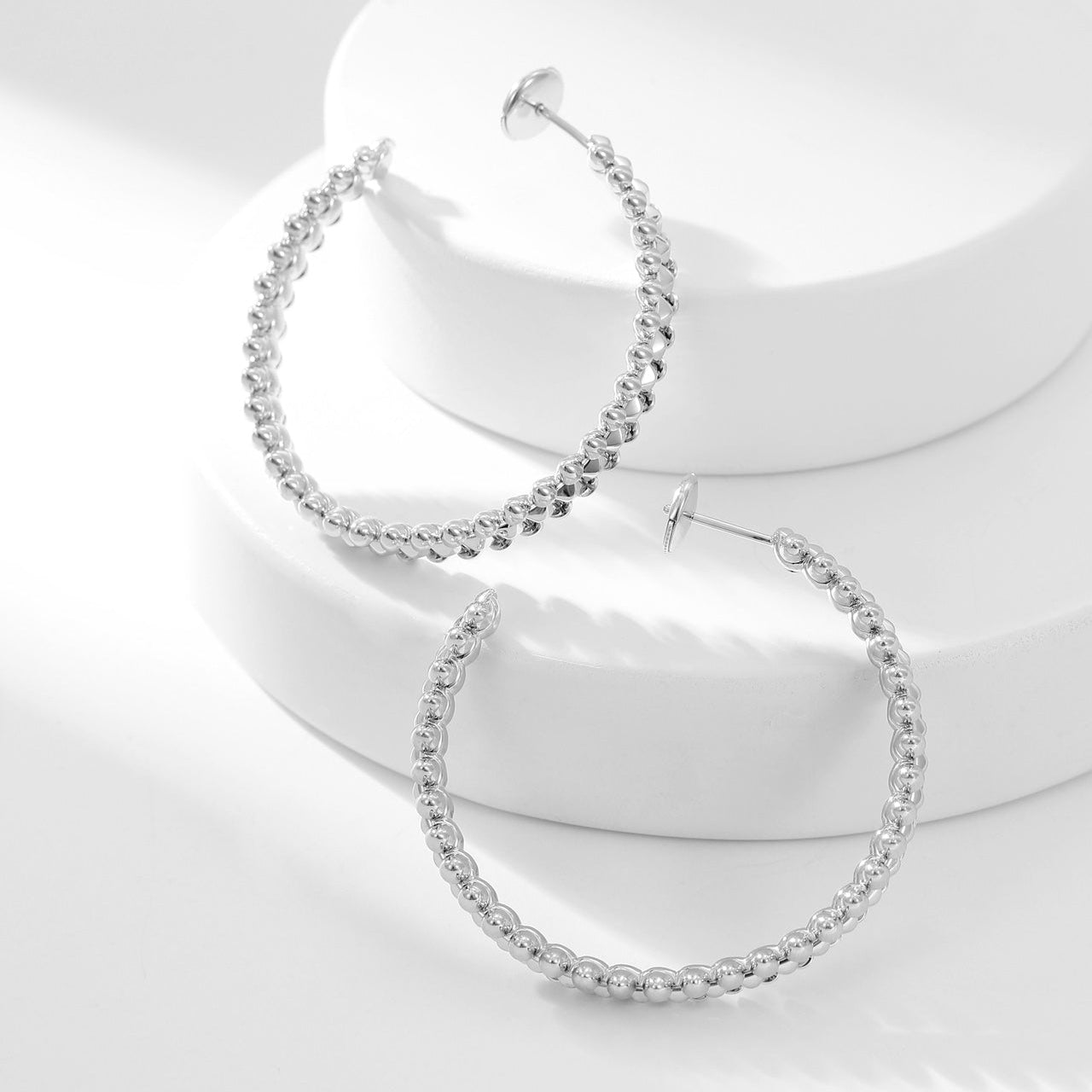 [Lumi Jewelery]CLASH HOOP LARGE EARRINGS