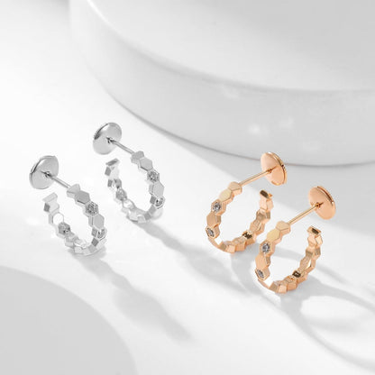 [Lumi Jewels]BEE LOVE DIAMOND HOOP EARRINGS