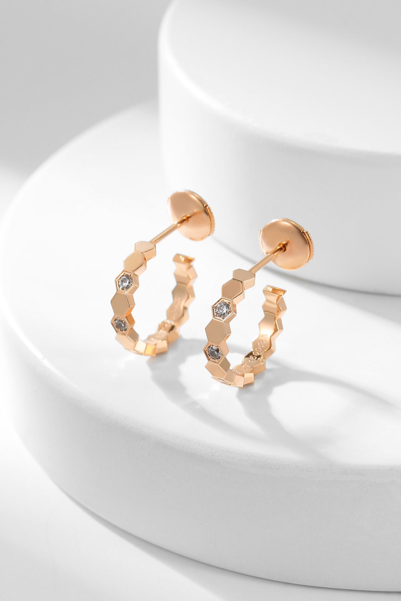 [Lumi Jewels]BEE LOVE DIAMOND HOOP EARRINGS