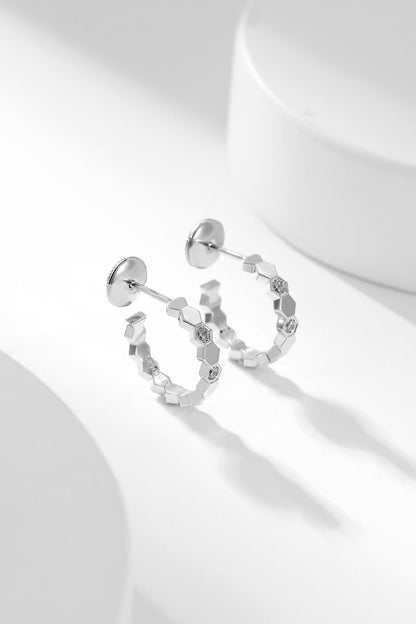 [Lumi Jewels]BEE LOVE DIAMOND HOOP EARRINGS