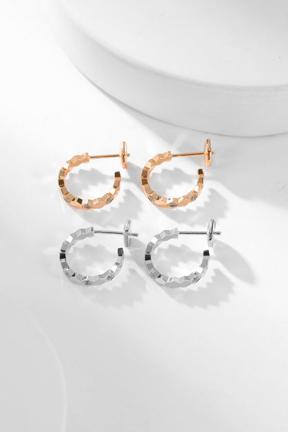 [Lumi Jewels]BEE LOVE DIAMOND HOOP EARRINGS