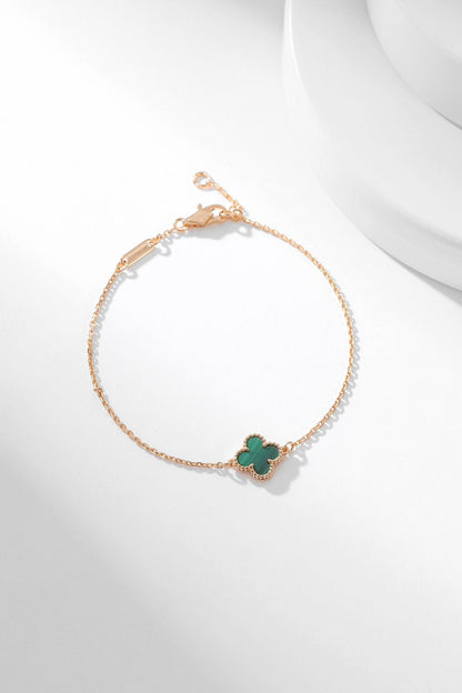 [Lumi Jewels]CLOVER BRACELET MALACHITE 1 MOTIF