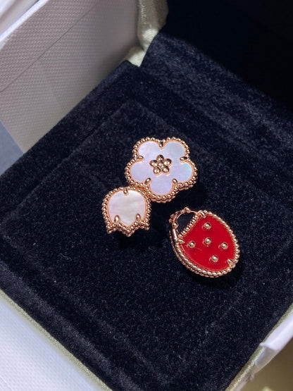 [Lumi Jewels]LUCKY 3 MOTIF ROSE GOLD RING