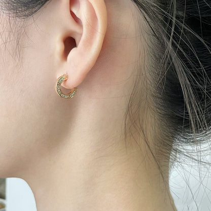 [Lumi Jewelery]LOVE DIAMOND EARRINGS
