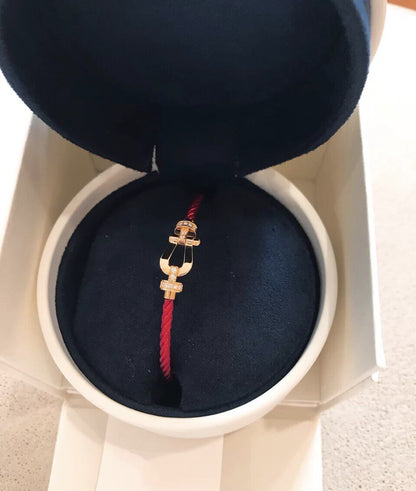 [Lumi Jewels]FORCE 10 HALF DIAMOND PINK GOLD RED CORDERI LARGE AND MEDIUM MODEL