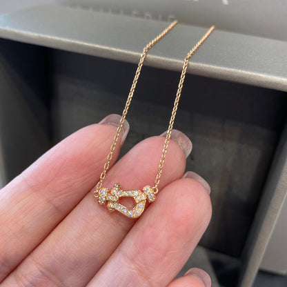 [Lumi Jewels]FORCE 10 DIAMOND PINK GOLD NECKLACE MINI MODEL
