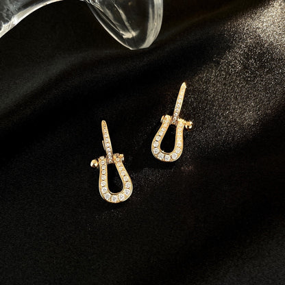 [Lumi Jewels]FORCE 10 FULL DIAMOND DROP EARRINGS MEDIUM MODEL