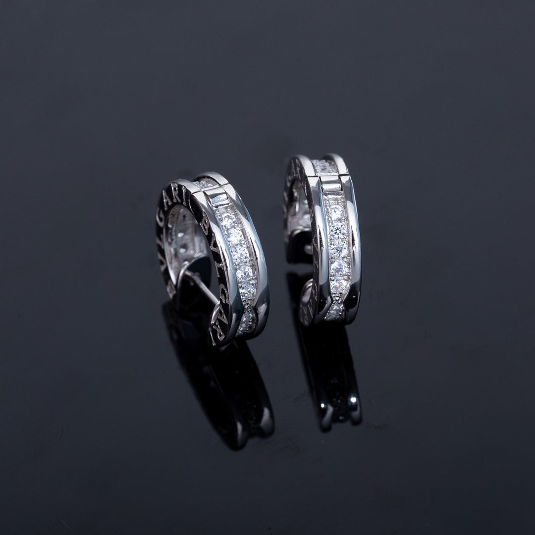 [Lumi Jewels]ZERO 1 MINI SILVER DIAMOND EARRINGS