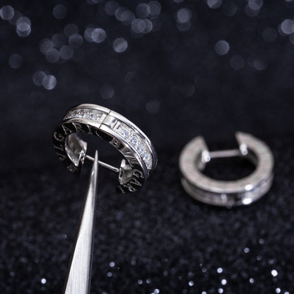 [Lumi Jewels]ZERO 1 MINI SILVER DIAMOND EARRINGS