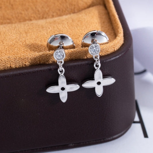 [Lumi Jewels]VIDYLLE SILVER DIAMOND MINI DROP EARRINGS