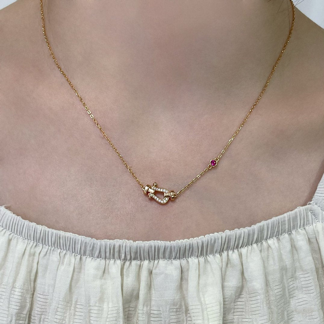 [Lumi Jewels]FORCE 10 DIAMOND PINK GOLD NECKLACE